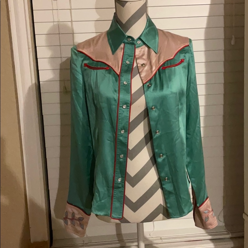 Marc Jacobs 100% Silk Western Top